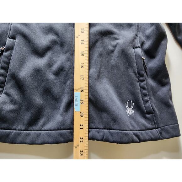 SPYDER Women's Black Full Zip Pockets Medium Weight Form Fitting Jacket SZ S - Picture 8 of 10